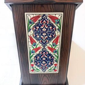 Ahşap Plaket 10x20 Çini Karolu Ahşap Kutulu 2