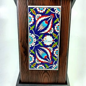 Ahşap Plaket 10x20 Çini Karolu Ahşap Kutulu 1