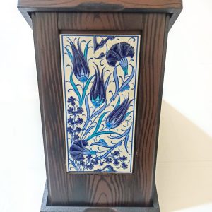 Ahşap Plaket 10x20 Çini Karolu Ahşap Kutulu 8