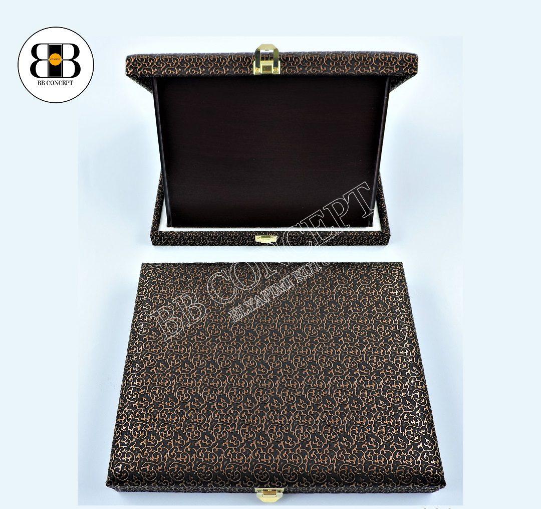 Ahşap Plaket 16x20 Deri Kutulu (Yatay)