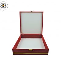 Çiçek ve Hediye Kutusu Çini Karolu Lüks Desenli Kadife Metal Şeritli - Görsel 4