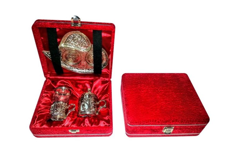 Kadife Kutu - Fincan Tepsi