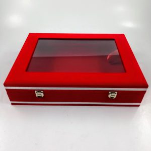 Bayrak Kutusu Kadife Üstü Camlı
