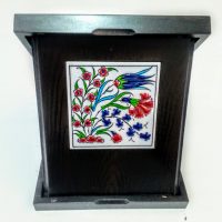 Ahşap Plaket 10x10 Çini Karolu Ahşap Kutulu 3