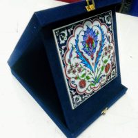 Kadife Plaket Kutusu 20x20 Karolu Kadife Kutulu - Görsel 2