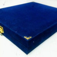 Kadife Plaket Kutusu 20x20 Karolu Kadife Kutulu - Görsel 4