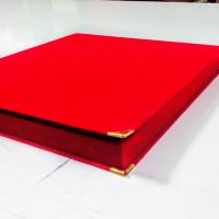 Albüm Plaket Kutusu 16x20 Kadife Kırmızı - Görsel 4