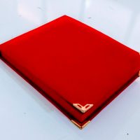 Albüm Plaket Kutusu 16x20 Kadife Kırmızı - Görsel 3