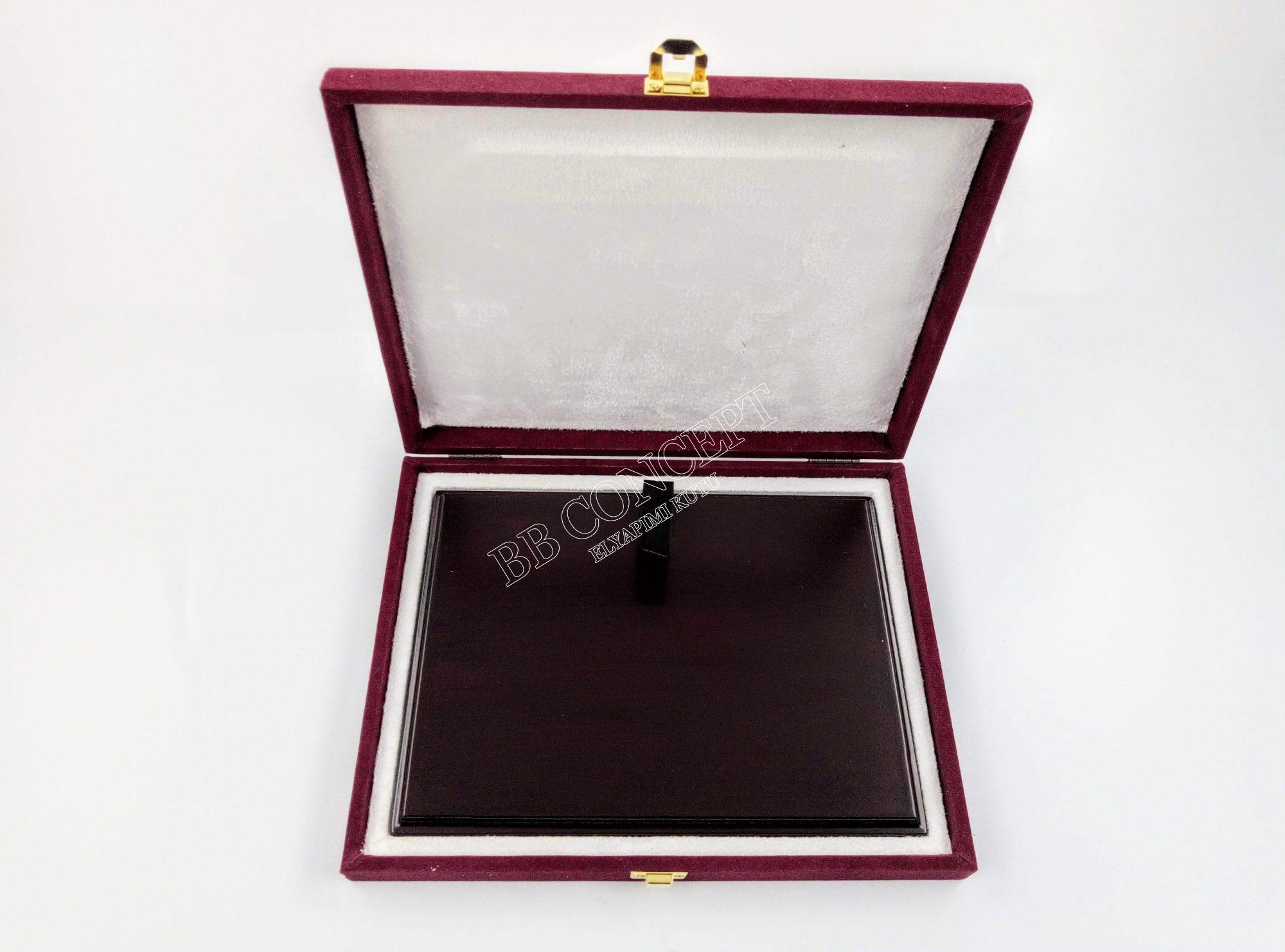 Ahşap Plaket 16x20 Kadife Kutulu Bordo (Yatay) - Görsel 9