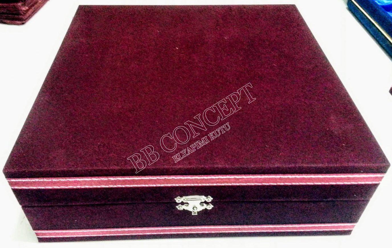 İkili Cezveli Kahve Fincanı Seti Kadife Kutulu - Görsel 2