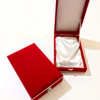 Kristal Plaket Kutusu Kadife Kırmızı