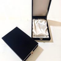 Kristal Plaket Kutusu Kadife Siyah