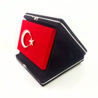 15.5X22 FİLOGRAFİ BAYRAK LÜKS KADİFE KUTULU