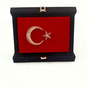 filografi bayrak kadife kutulu