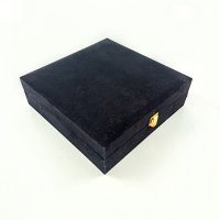 15 cm Tabak Kutusu Kadife Siyah