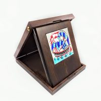Ahşap Plaket 10x10 Çini Karolu Ahşap Kutulu 1 - Görsel 4