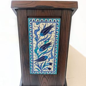 Ahşap Plaket 10x20 Çini Karolu Ahşap Kutulu 5