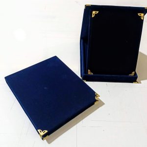 Albüm Plaket Kutusu 12x16 Kadife Lacivert