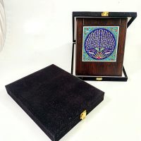 Ahşap Plaket 15x15 Çini Karolu Kadife Kutulu 2 - Görsel 4