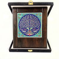 Ahşap Plaket 15x15 Çini Karolu Kadife Kutulu 2 - Görsel 3