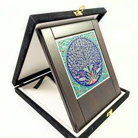 Ahşap Plaket 15x15 Çini Karolu Kadife Kutulu 2 - Görsel 2