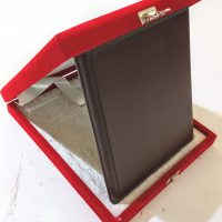 Ahşap Plaket 16x20 Kadife Kutulu Kırmızı (Dikey) - Görsel 2